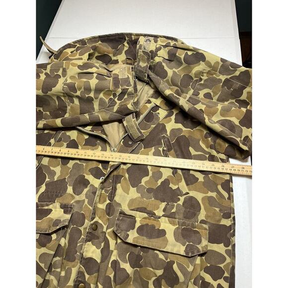 VINTAGE Mount'n Prairie Jacket L Brown Duck Canvas Hunting Coat Camo - Picture 6 of 7
